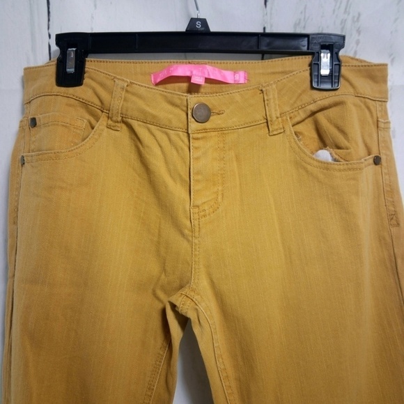 Tinseltown Denim Couture Size 9 Orange Jeans 31x30 - Picture 2 of 8